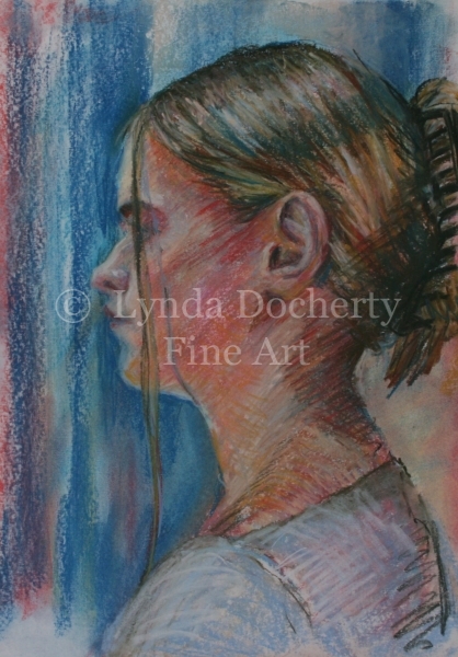 'Judith' - pastel portrait from life.